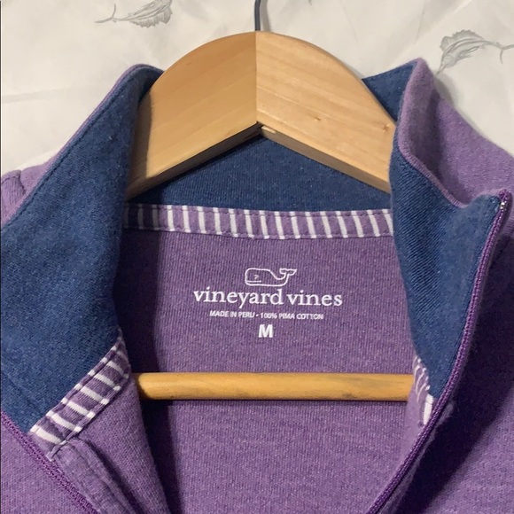 Men's Vineyard Vines Quarter zip (M) - Picture 3 of 4